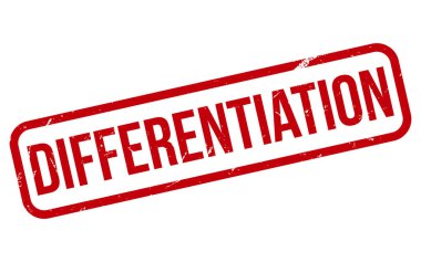 Kırmızı Farklılık Kauçuk Mühür Vektörü