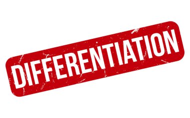 Kırmızı Farklılık Kauçuk Mühür Vektörü