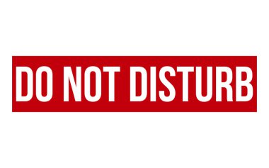 Kauçuk Mühür Vektörünü Rahatsız Etmeyin