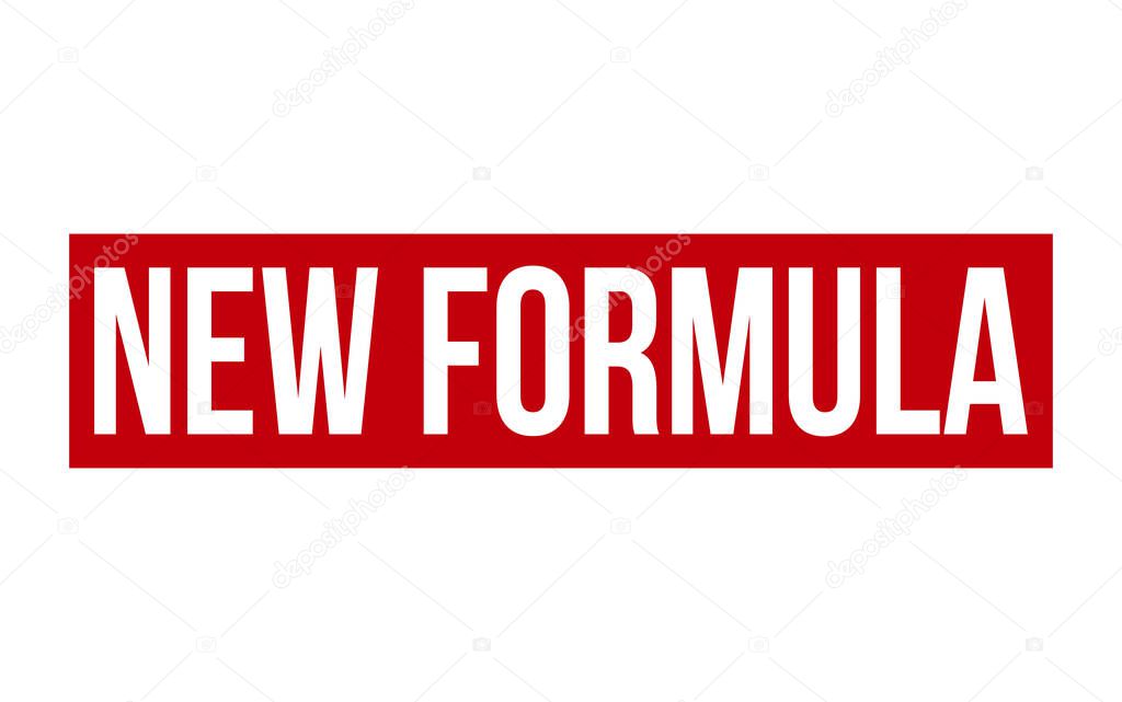 New Formula Rubber Stamp Seal Vector