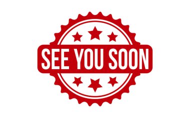 See You Soon Rubber Stamp Seal Vector clipart