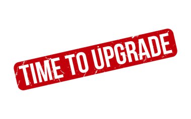 Lastik grunge mühür vektörünü yükseltme zamanı