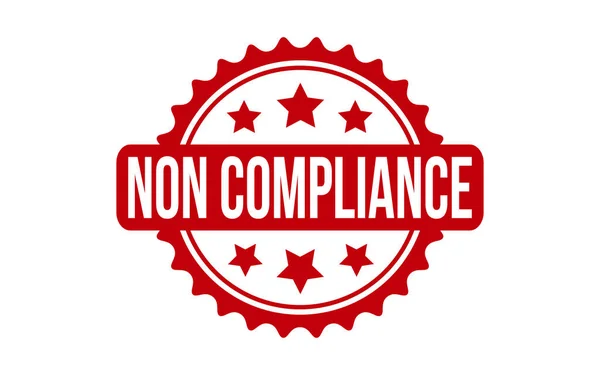 Non Compliance Rubber Grunge Stamp Seal Vector — Stock Vector