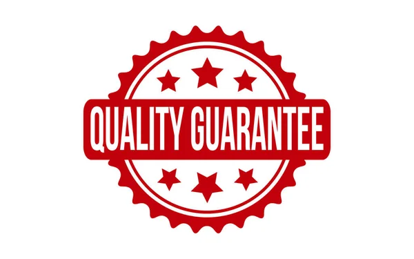 Quality Guarantee Rubber Grunge Stamp Seal Vector — Stock Vector