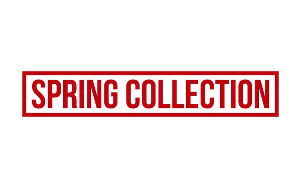 Kırmızı Bahar Koleksiyonu Lastik Damga Mühür Vektörü — Stok Vektör