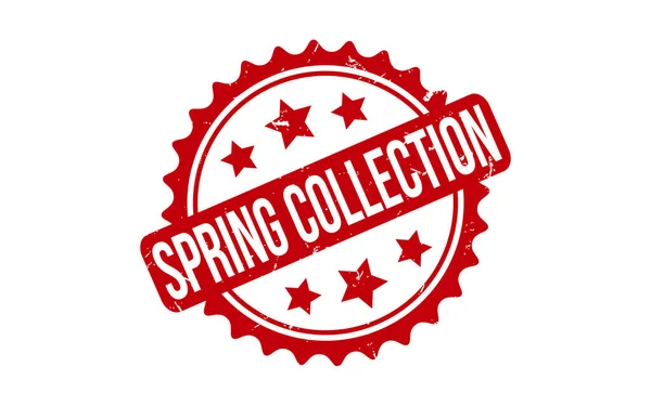 Spring Collection Gummi Grunge Stempelsiegel Vektor — Stockvektor