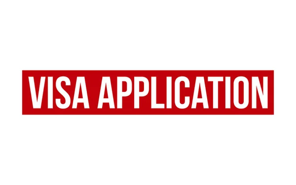 Visa Application Rubber Stamp Seal Vector — 스톡 벡터