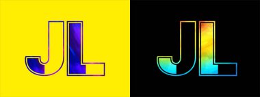 Harf JL logo tasarım vektör şablonu. Kurumsal iş kimliği için yaratıcı modern lüks logoti