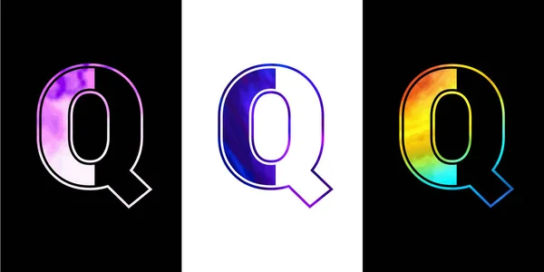 Qのロゴデザインベクトルテンプレート コーポレートアイデンティティのための創造的な近代的な豪華なロゴタイプ — ストックベクタ