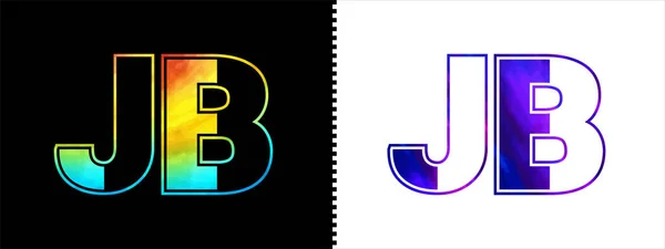 字母Jb标识设计向量模板 具有创意的现代豪华标志 以体现企业的商业身份 — 图库矢量图片