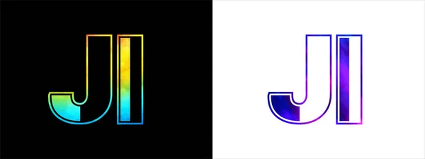 字母Ji标志设计向量模板 具有创意的现代豪华标志 以体现企业的商业身份 — 图库矢量图片