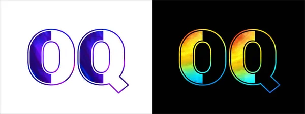 初始字母Oq标志图标图标矢量设计模板 企业身份的奢侈奢侈标志类型 — 图库矢量图片