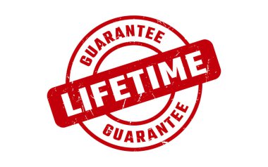 Ömür boyu garantili Kauçuk Damga Vektörü