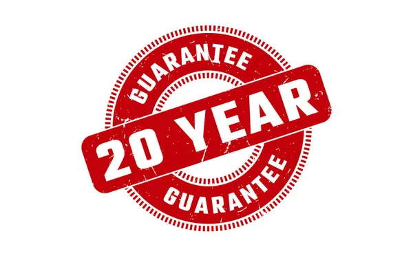 stock vector 20 Year Guarantee Rubber Stamp