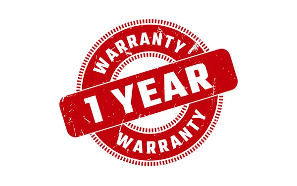 Year Warranty Rubber Stamp — Stock Vector
