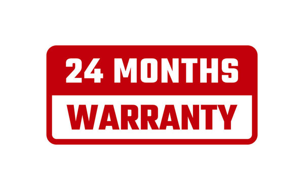 24 months warranty Rubber Stamp