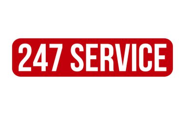 247 Servis Kauçuk Mühür Vektörü