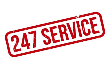 247 Servis Kauçuk Mühür Vektörü