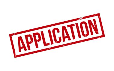 Kırmızı Uygulama Kauçuk Mühür Vektörü