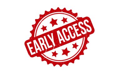 Erken Erişim kauçuk grunge mühür vektörü