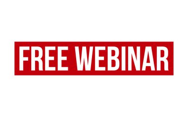 Red Free Webinar Lastik Damga Mühür Vektörü