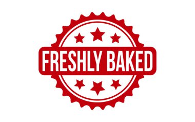 Kırmızı Taze Fırınlanmış Kauçuk Mühür Vektörü