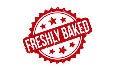 Kırmızı Taze Fırınlanmış Kauçuk Mühür Vektörü