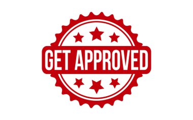 Onaylanmış lastik grunge mühür vektörünü al