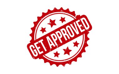 Onaylanmış lastik grunge mühür vektörünü al