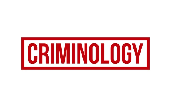 Vector Sello Sello Goma Criminología — Archivo Imágenes Vectoriales