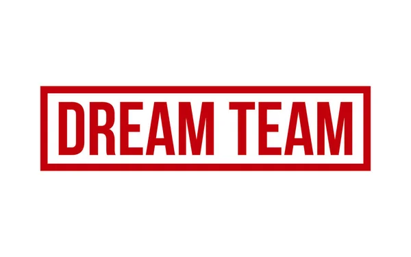 Dream Team Caoutchouc Grunge Timbre Joint Vecteur — Image vectorielle