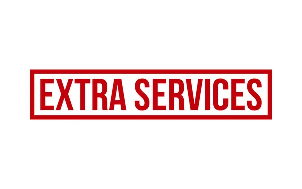 Red Extra Services Резиновая Печать Вектор — стоковый вектор