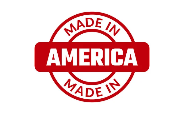 Made America Timbro Gomma — Vettoriale Stock