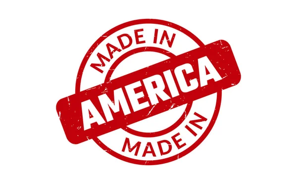 Made America Timbro Gomma — Vettoriale Stock