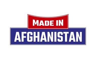 Afganistan 'da Yapılan Mühür Vektörü