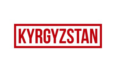 Kırgızistan Lastik Damga Mührü Vektörü