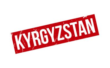 Kırgızistan Lastik Damga Mührü Vektörü
