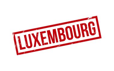 Lüksemburg Kauçuk Damga Mührü Vektörü