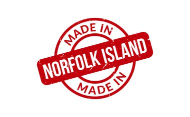 Norfolk Adası kauçuk damgası made in