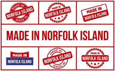 Norfolk Adası Lastik Damga Seti