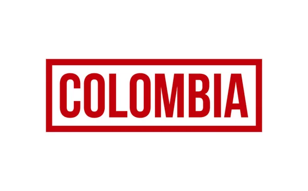 Vetor Selo Borracha Colômbia —  Vetores de Stock
