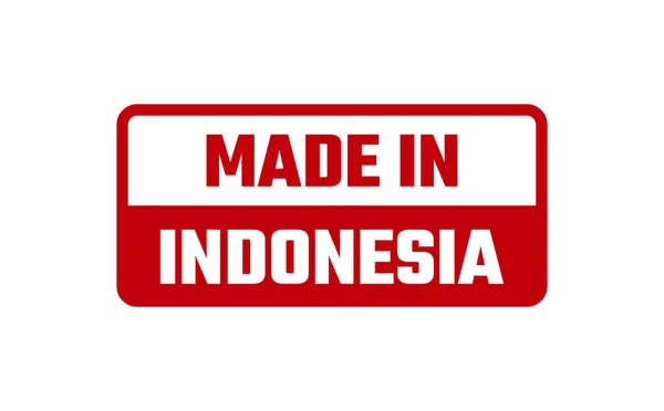 Στην Ινδονησία Καουτσούκ Σφραγίδα — Διανυσματικό Αρχείο