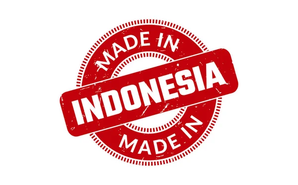 Gyártott Ban Indonézia Gumibélyegző — Stock Vector