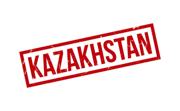 哈萨克斯坦橡皮图章印章矢量 — 图库矢量图片