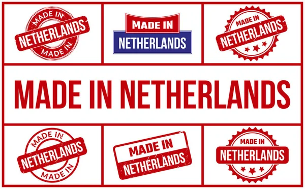Made Netherlands Stempelset — Stockvektor