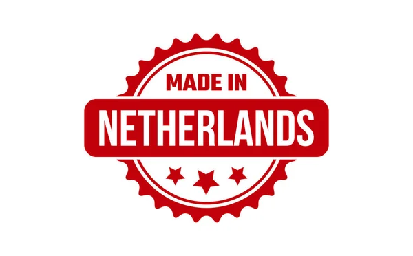 Made Netherlands Rubber Stamp — Stock Vector