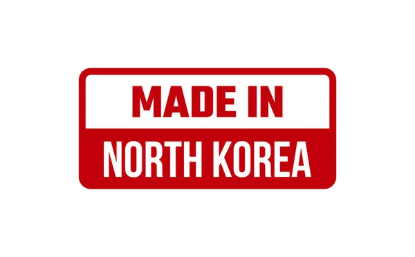 Hergestellt Nordkorea Gummistempel — Stockvektor
