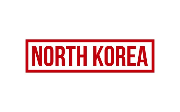 Timbre Caoutchouc Corée Nord Seal Vecteur — Image vectorielle
