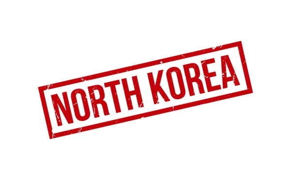 Nordkorea Gummistempel Dichtungsvektor — Stockvektor