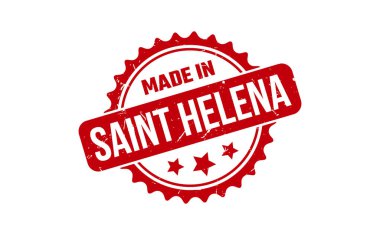 Made In Saint Helena Rubber Stamp clipart